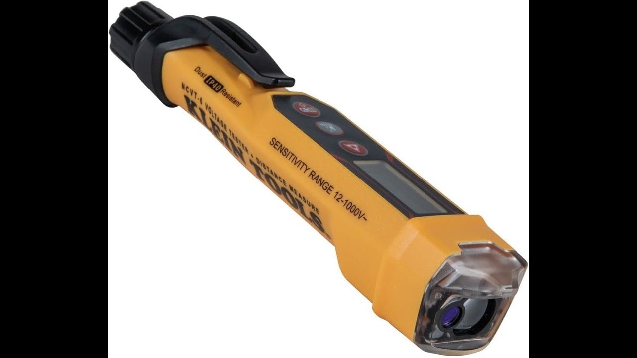 KLEIN TOOLS NCVT-6 Probador de voltaje sin contacto con medidor de distancia láser
