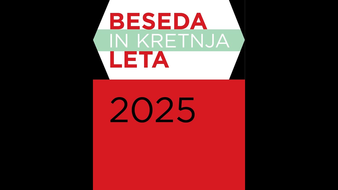 Razglasitev besede in kretnje leta 2025
