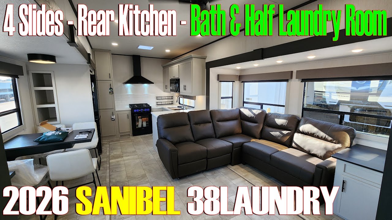 2026 Sanibel 38LAUNDRY Rear Kitchen Fifth Wheel by Prime Time RVs @ Couchs RV Nation - All About RVs