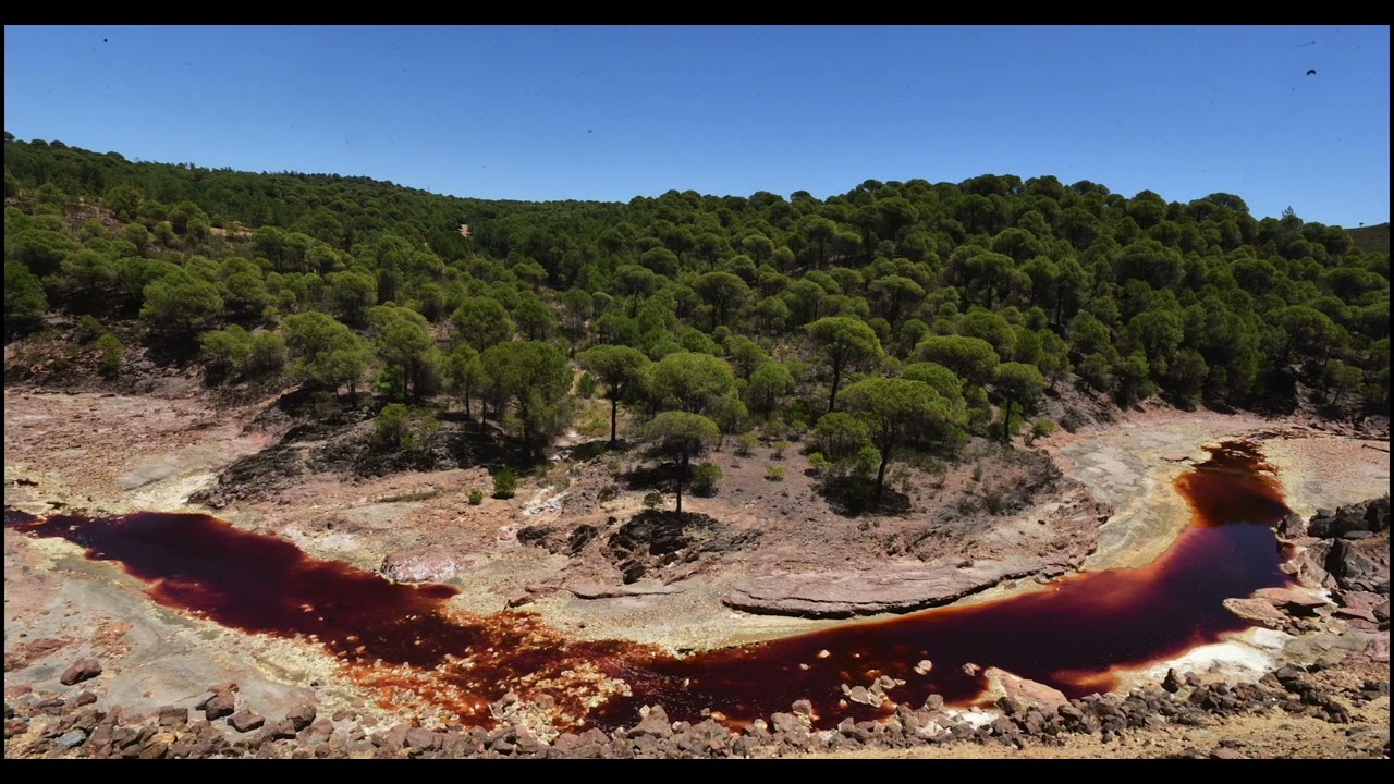 Rio Tinto River, 3000 years of mining from Roma galleries to open pit mega mining.