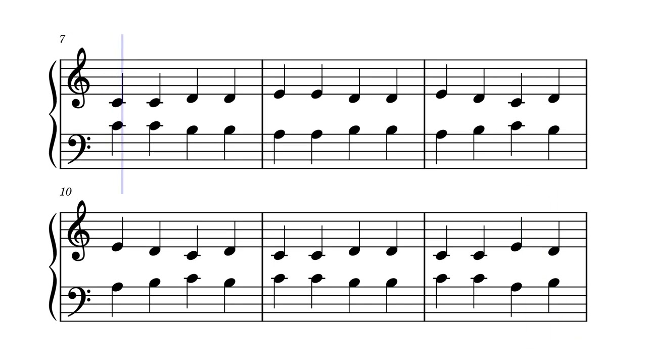 My Piano Journey：Level 19 (Both Hands and Same Fingers CDE, CBA) – Vicky Piano Academy