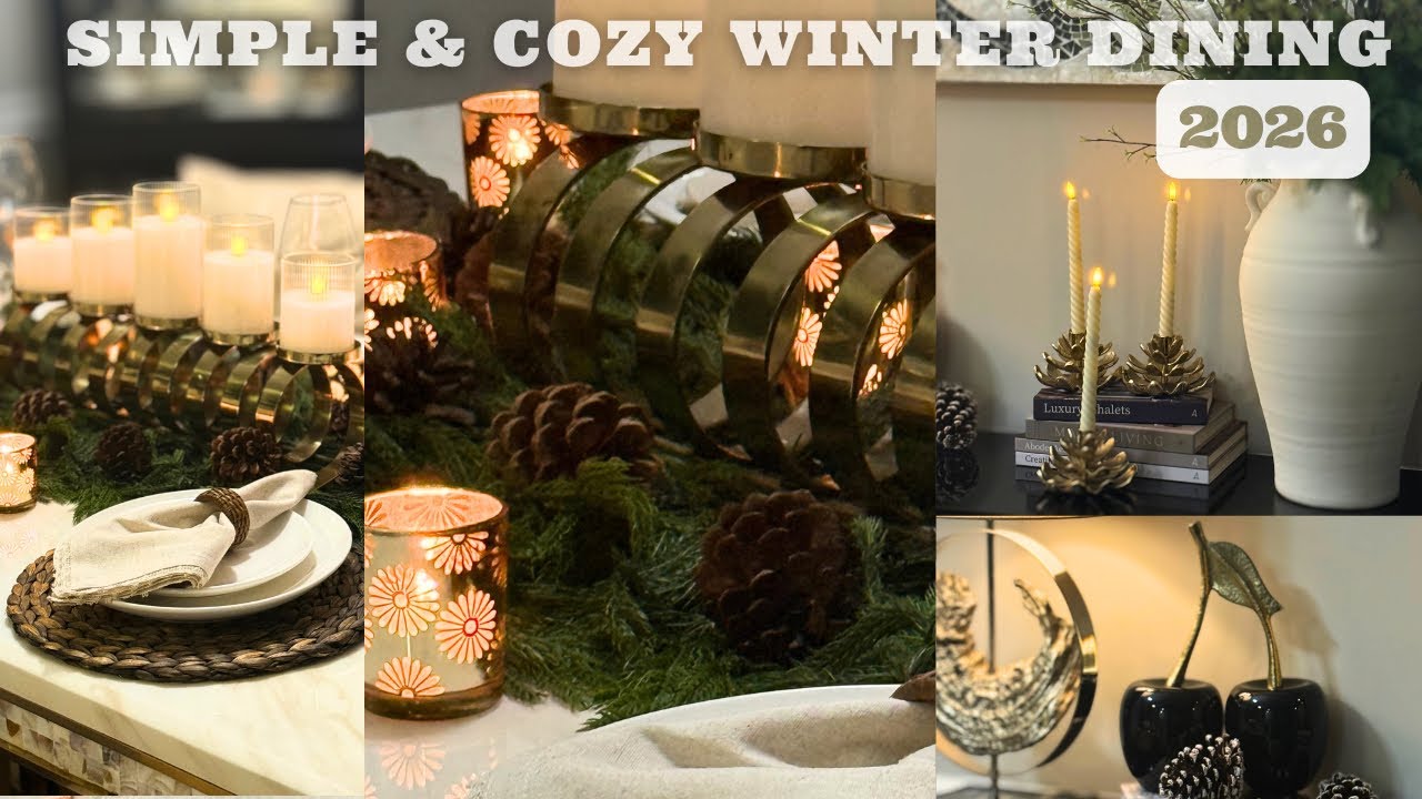 Watch Me Reset And Style My Dining Room After Christmas || How To Decorate For Winter 2026