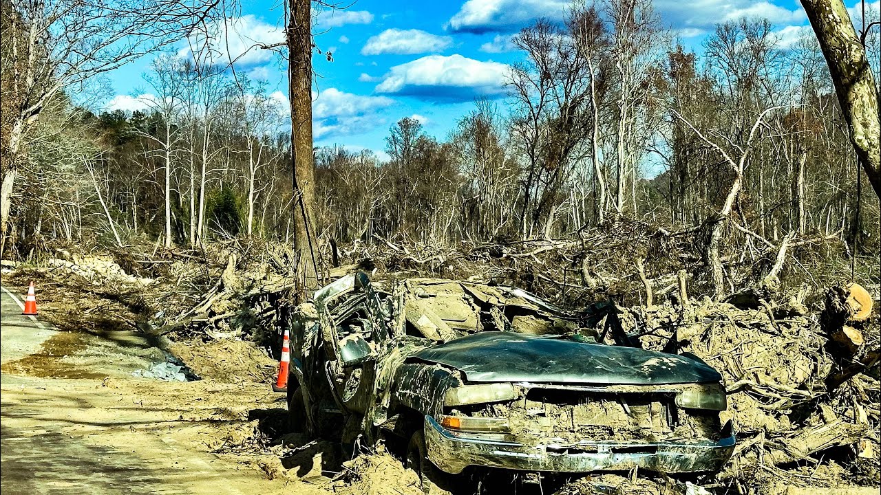 Green River Cove Helene Destruction - Saluda, NC