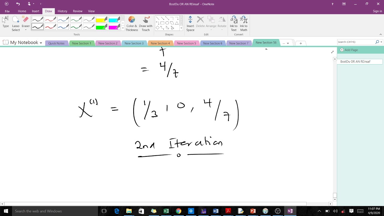 The Jacobi method example