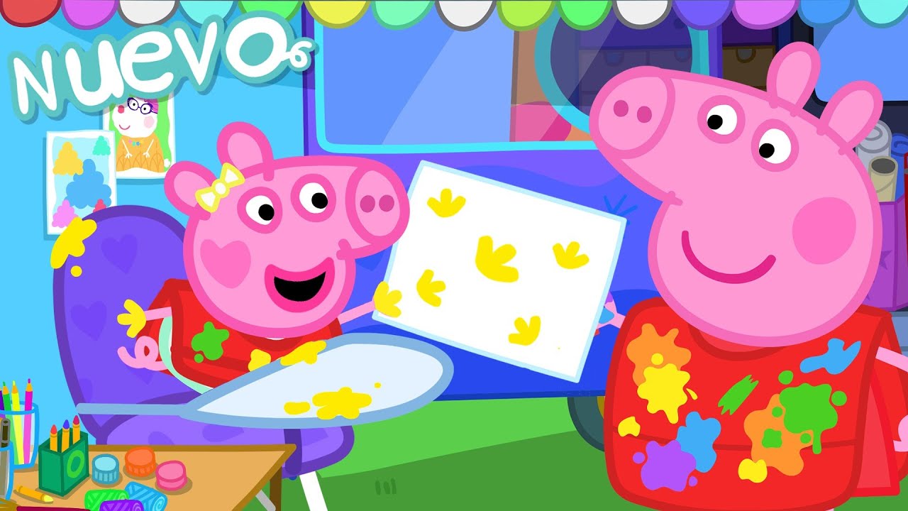 Los Cuentos de Peppa la Cerdita 🖌️ ¡A pintar con Evie! 🎨 NUEVOS Episodios de Peppa Pig