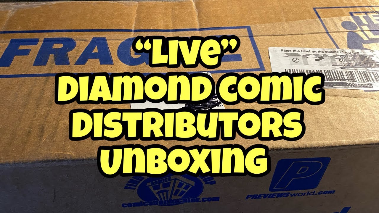 Diamond Comics Live Unboxing Of Comic Book Shipment