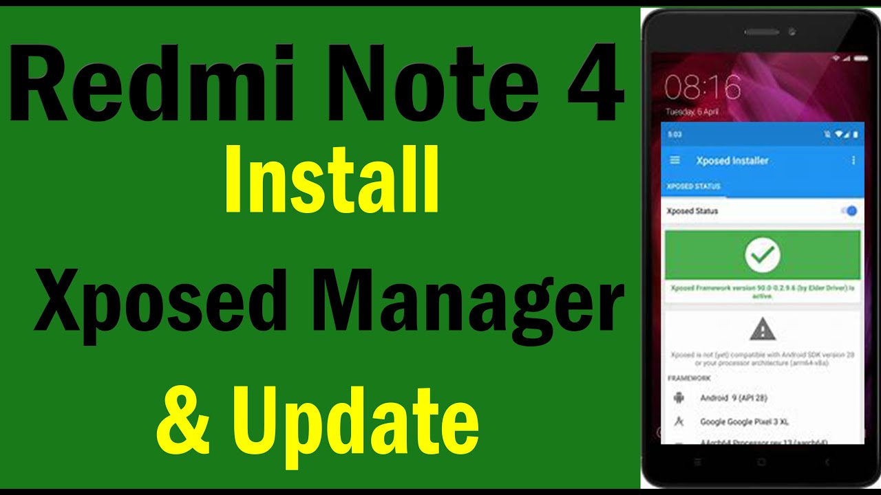 Redmi note 4 xposed Framework Install | how to install edxposed redmi note 4 | xposed install |