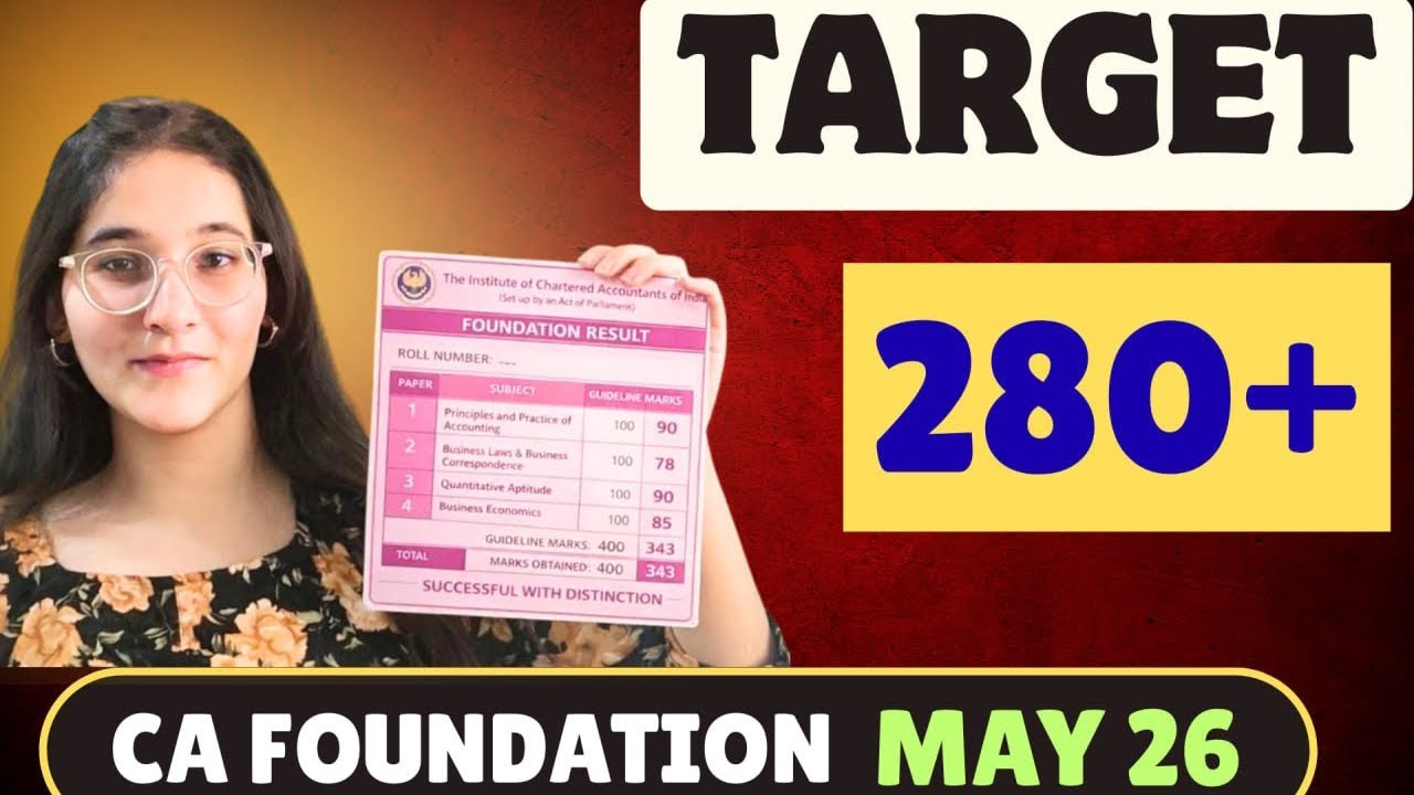 CA Foundation may 26 exams | ICAI CA foundation strategy | Chartered Accountant | #cafoundation