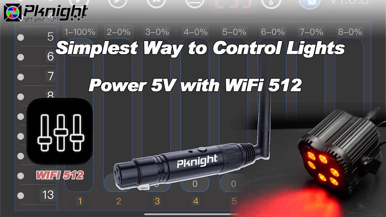 Simplest Way to Control dmx Lights via your ipad ,The simplest and most cost-effective