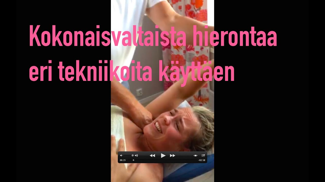 Fasciaa avaava yläkehon hieronta