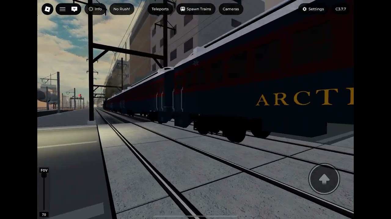 Roblox Railfanning Episode 2: The polar express in Rails unlimited.