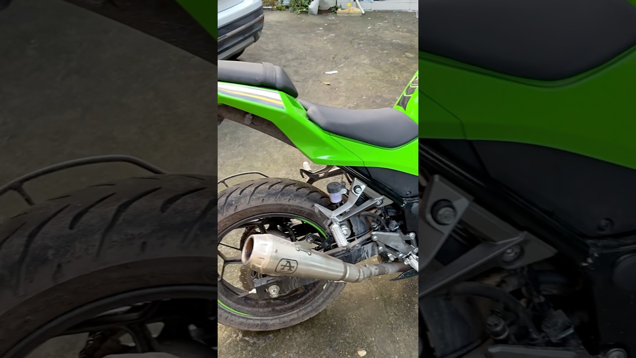 Kawasaki Ninja 300 🔥 Arrow Exhaust Sound & Ride 💚 | Aggressive Sound