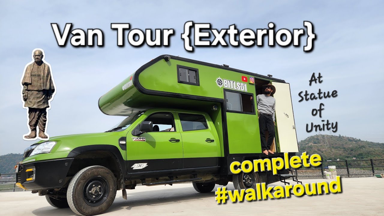 Detailed Walk Around of our #caravan on Tata Yodha 4&times;4 | Van Tour | Exterior |Part 1| OBTLS |BITLS