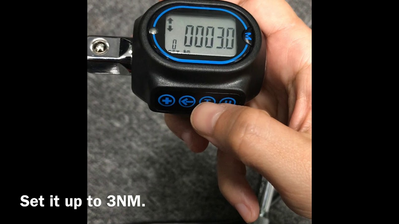 Test 3NM torque with KiWAV Digital Torque Measuring Adapter