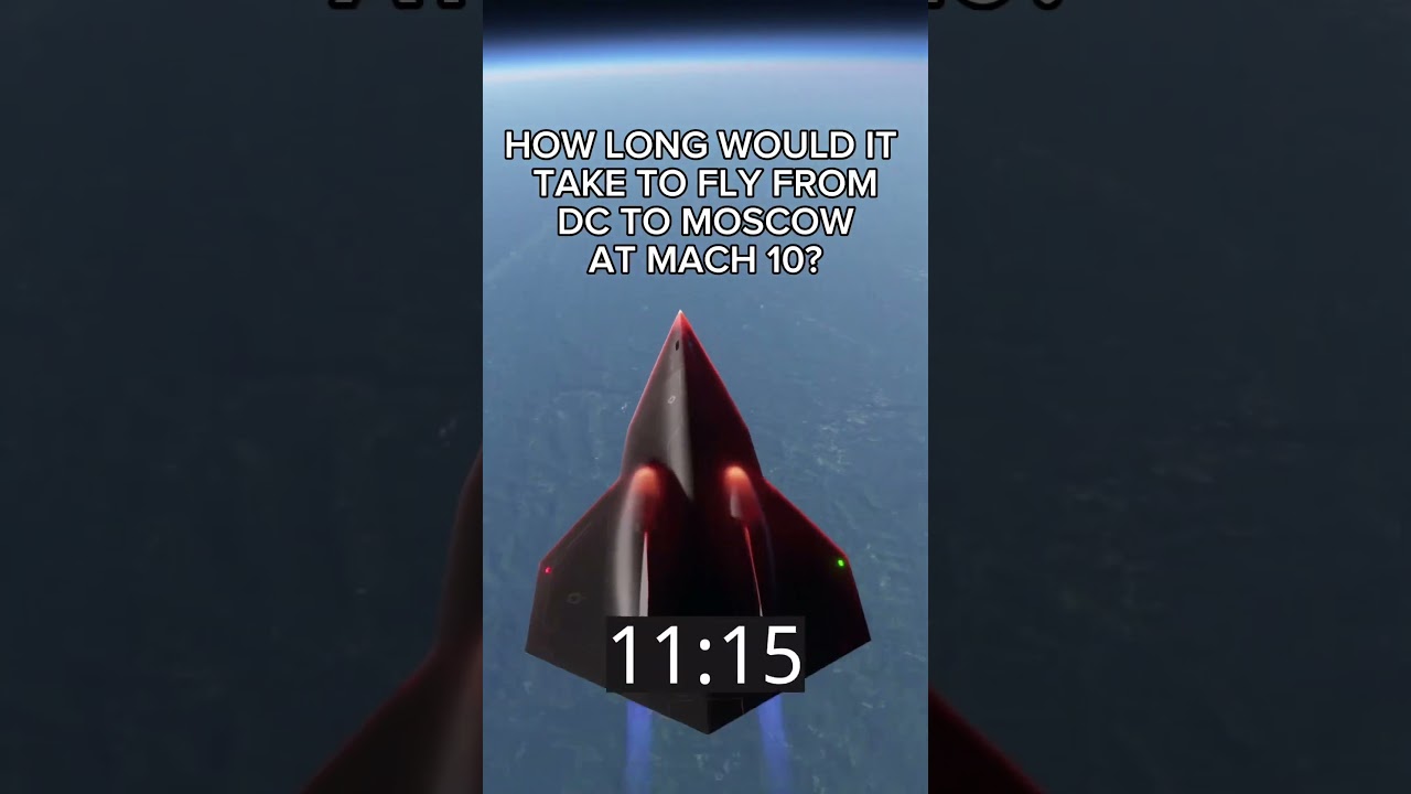 How long would it take to fly from DC to Moscow at Mach 10? #aviation #flightsimulator #topgun #sim