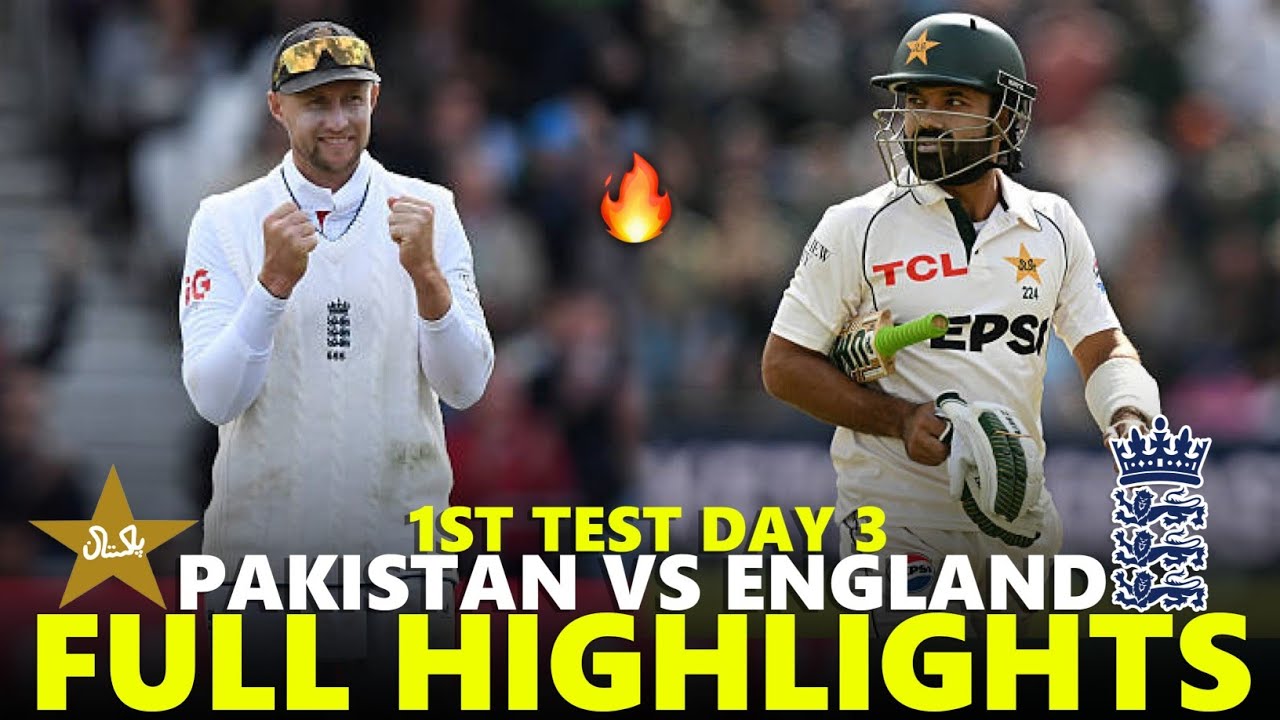 Pakistan vs England 1st Test Day 3 Full Highlights 2026 | PAK VS ENG