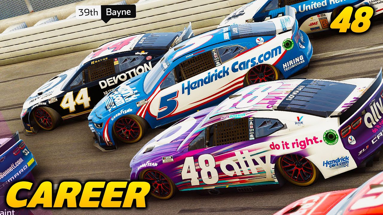 TALLADEGA CRASHES AND FACEOFF VS ELLIOTT - NASCAR Heat 5 Career Mode: Part 48