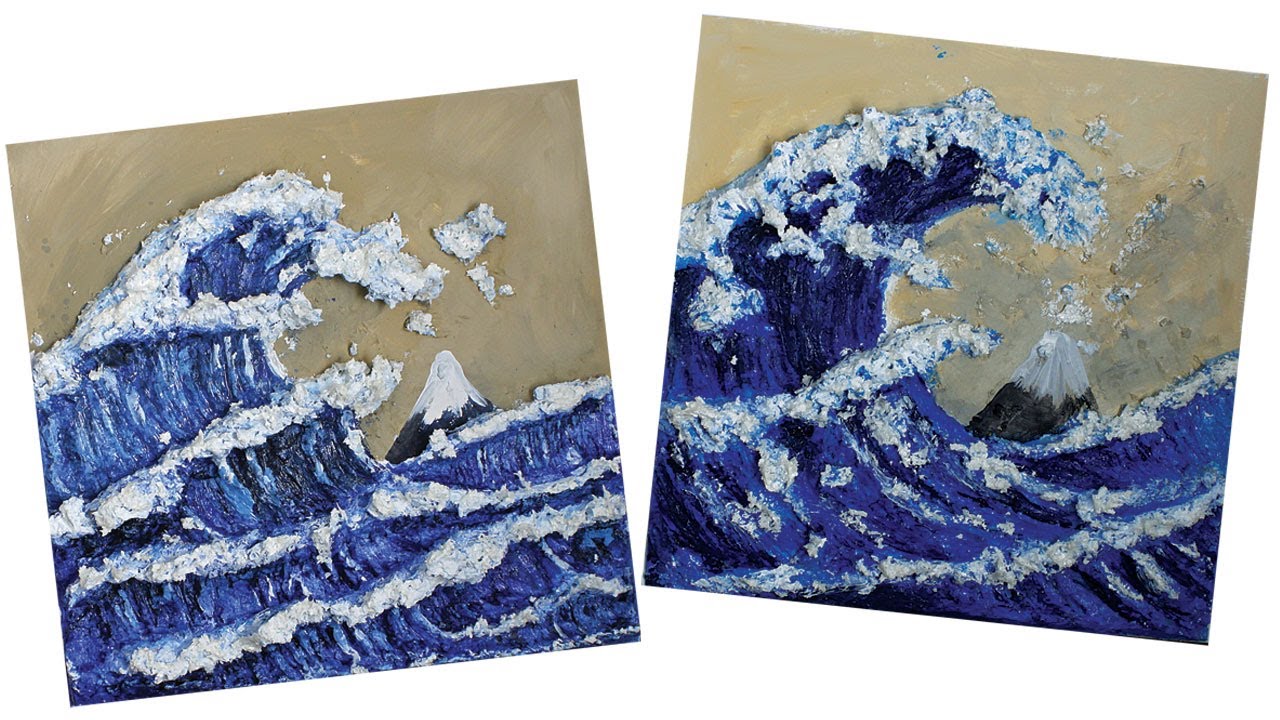 Hokusai-Inspired Texture Wave - Project #181