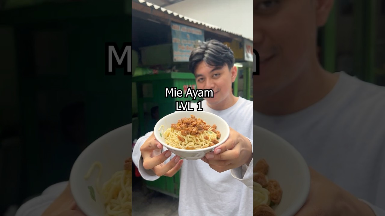 3 Level Mie Ayam #chicken #noodles #indonesia #food #star #review #fyp #shorts