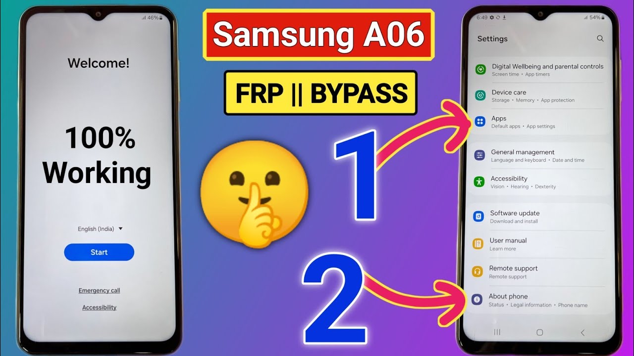 Samsung A06 Frp Bypass 2025 Android 14-15 Without Pc || TalkBack Not Working
