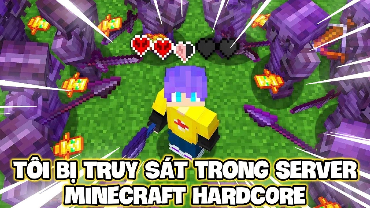 Tôi Bị TRUY SÁT Trong Server Minecraft HARDCORE !