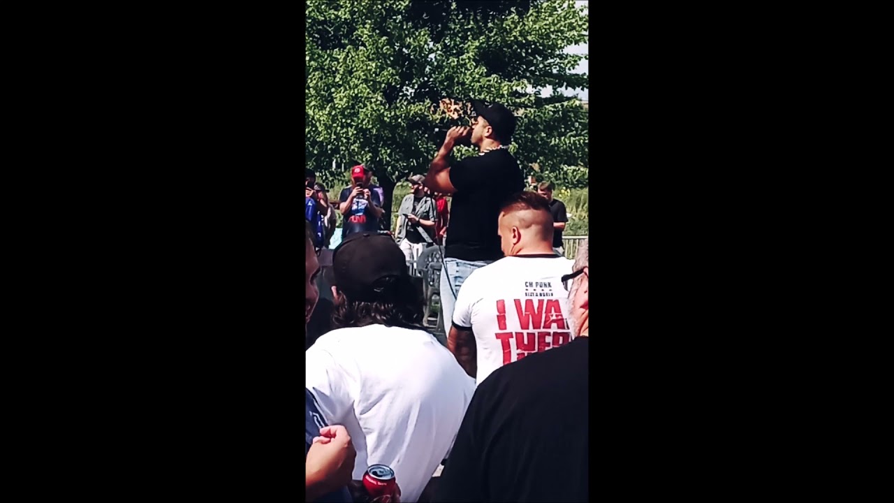 MAX CASTER LIVE RAP PERFORMANCE  AT PRO WRESTLING TEE'S ALL OUT SIDE PARTY 9/5/21