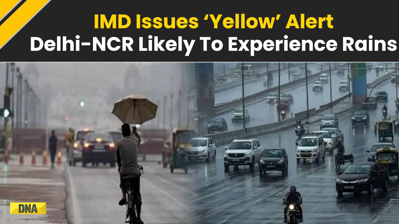 Delhi Weather Update: IMD Issues Yellow Alert For Rain, Thunderstorm In Few Hours | Delhi Rains