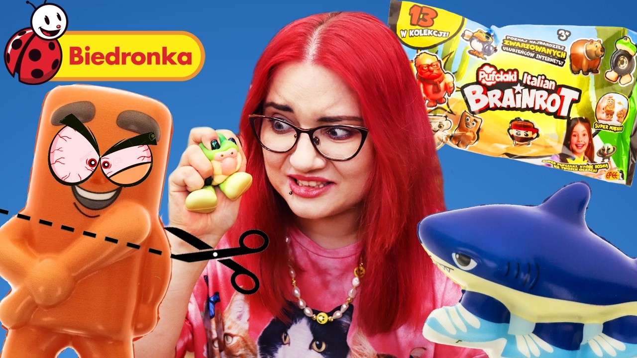 BRAINROTY z Biedronki 💩 SQUISHY Niespodzianki PUFCIAKI