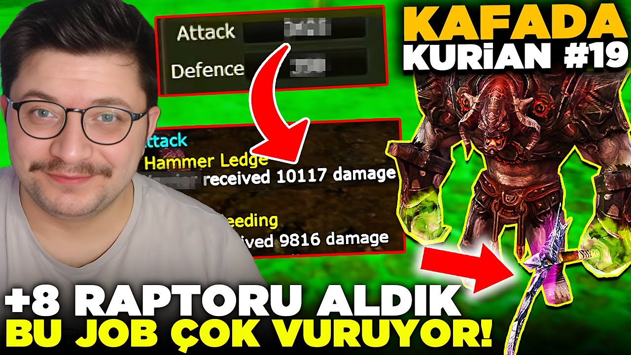 KİMSE BU JOBTAN KUTU ALAMIYOR! +8 RAPTORU ALDIK! AP FENA! | KAFADA KURİAN #19 | Knight Online