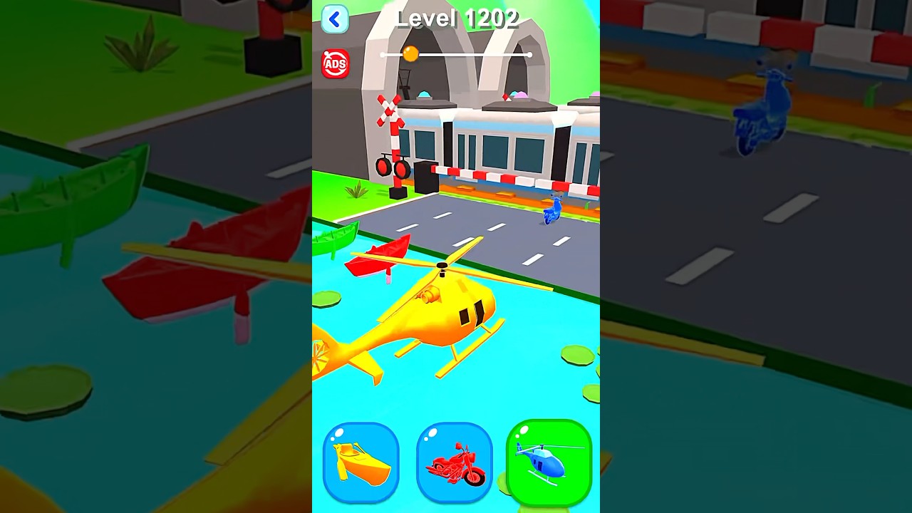 Shape-shifting Lv-1202 Funny Race Gameplay new hyper casual games #shapeshifting #gameplay #shorts