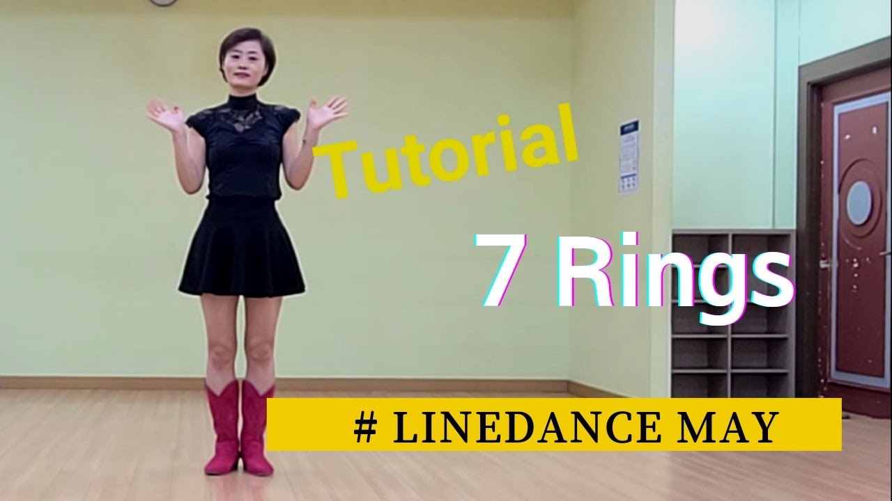 7 Rings Line Dance (Beginner) - Demo     매력있는 음악으로 쉬운 댄스 즐기기