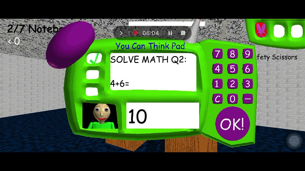 Random baldi's basics gameplay😐 
