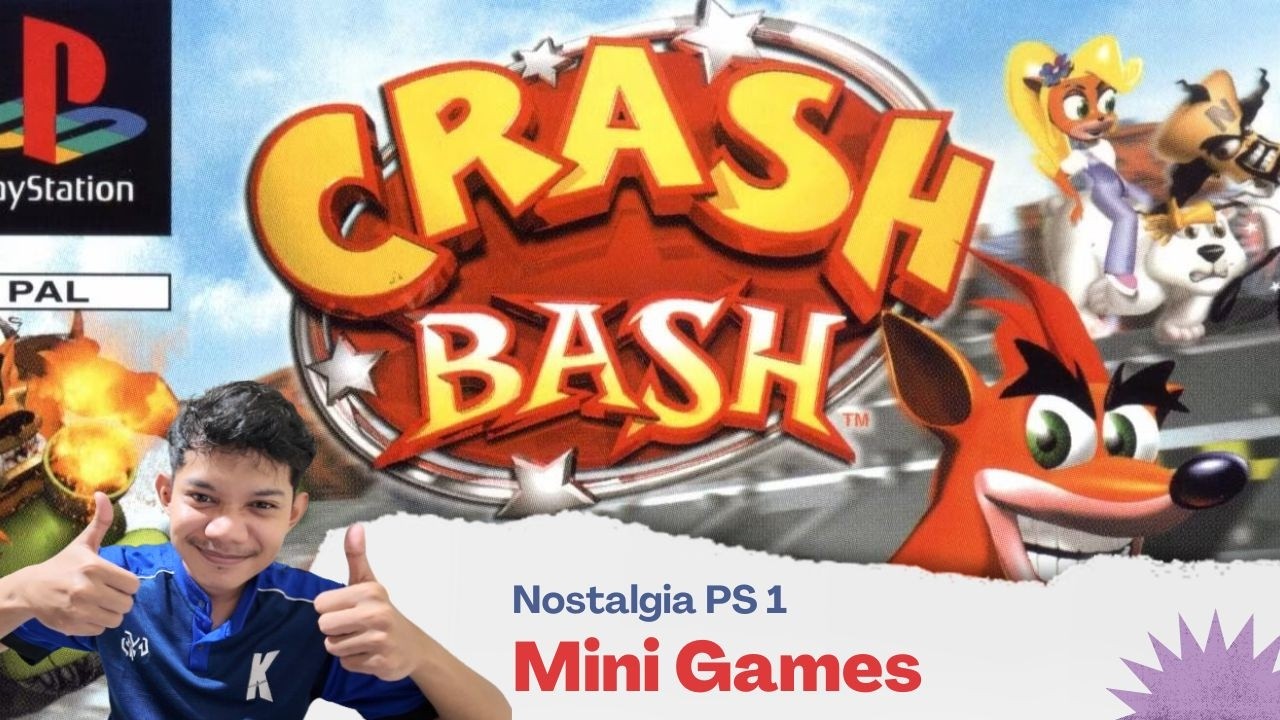 🔴CRASH BASH - MINI GAMES SERU PS 1