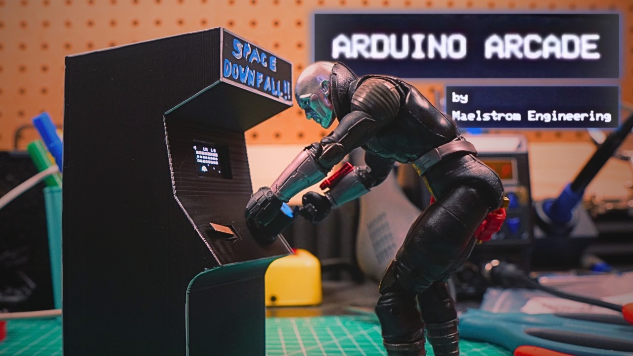 I built a working mini arcade machine with an Arduino.