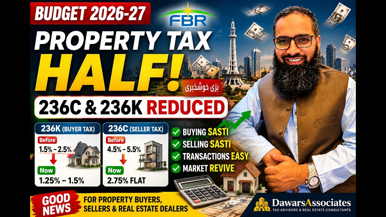 Budget 2026-27: Property Tax Mein Bara Relief | 236C & 236K Tax Kam | Buyers & Sellers Khush!