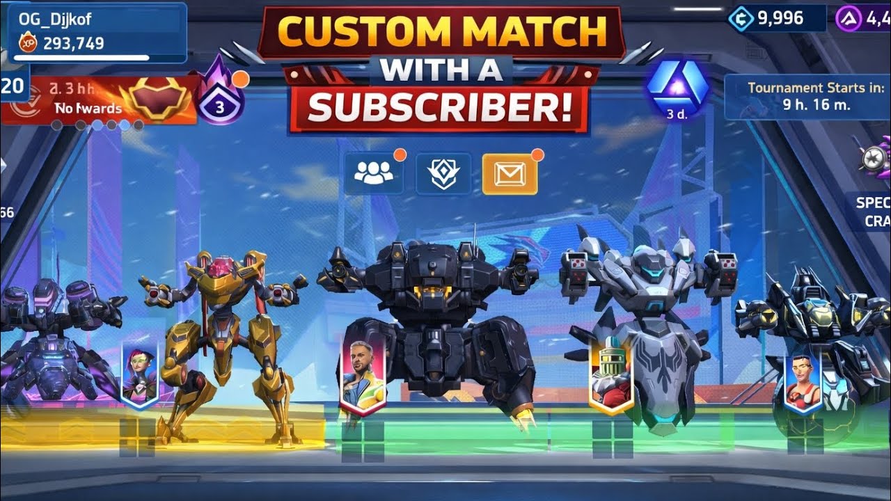 Custom Match with my Subscriber❤️. OG_Djkof, Mech Arena.