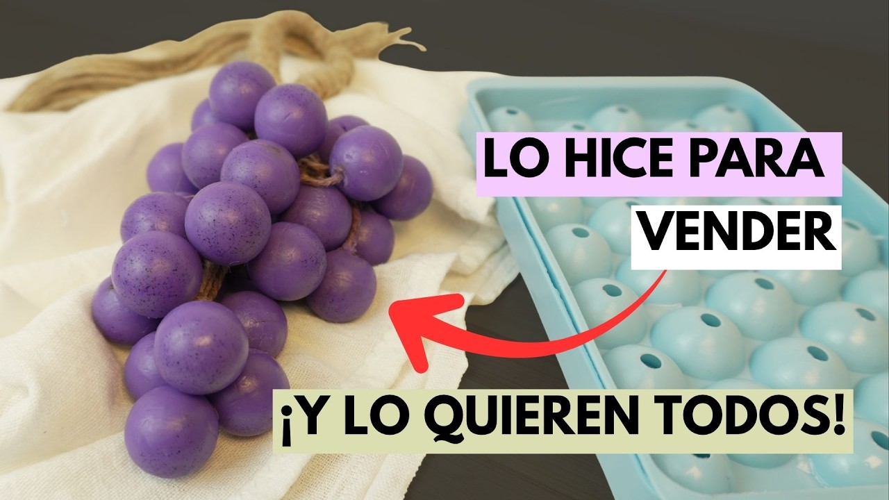 Así se hace el jabón MÁS VIRAL de TikTok 🍇🧼 ¡Tú también puedes!