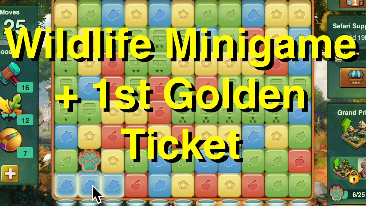 The Wildlife Minigame and First Golden Ticket