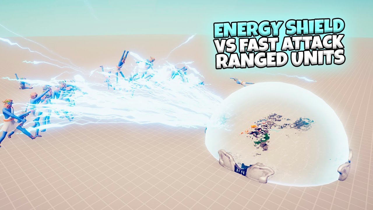 ENERGY SHIELD VS EVERY FAST ATTACK RANGED UNITS | TABS MODDED GAMEPLAY