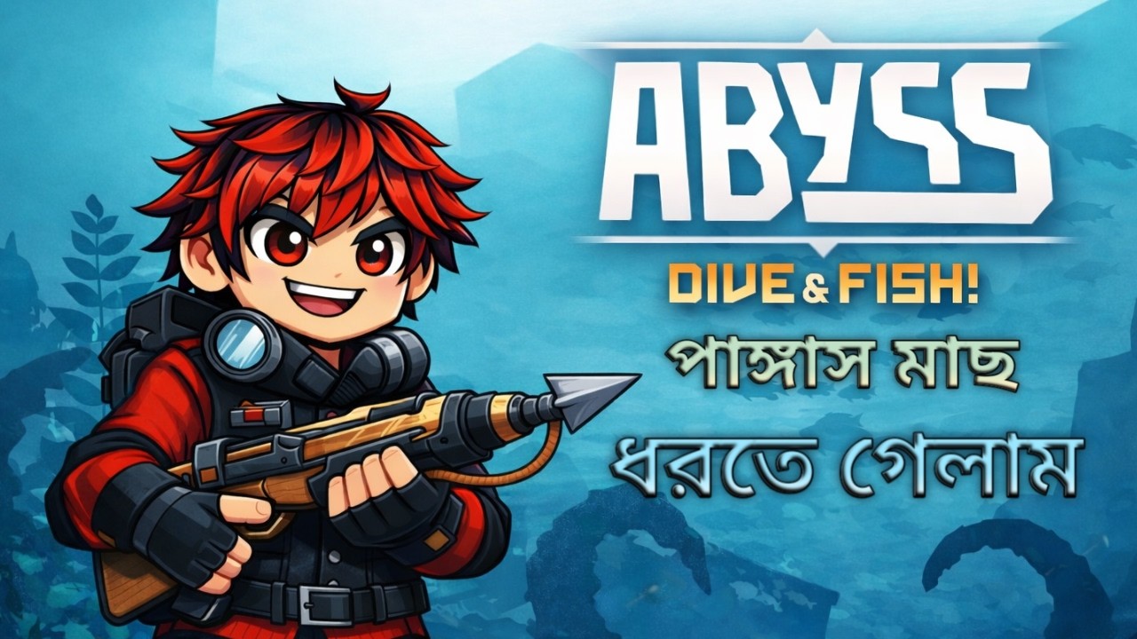 আজ আমি পাঙ্গাস মাছ ধরতে গেলাম সমুদ্রের নিচে🐟🎣 | ABYSS part 1 | Askhary Gaming |