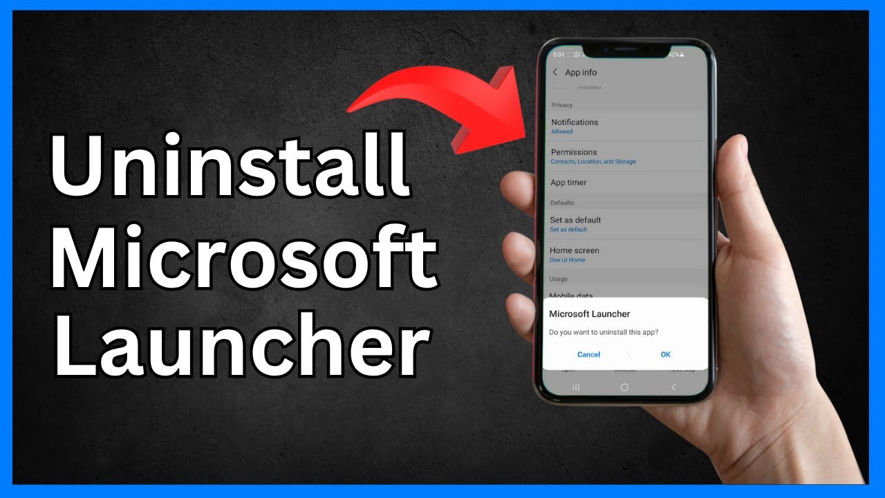 How to Remove Microsoft Launcher in android phone (Full Guide)