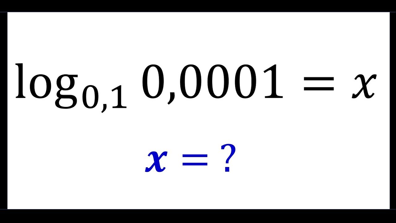 Logaritmos - Como Resolver Uma Equação Logarítmica ? ( Logarithmic Equations ) # 009