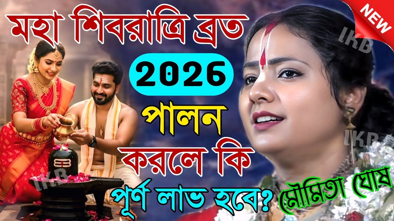 মহা শিবরাত্রি ব্রত ২০২৬! পালন করলে কি পূর্ণ লাভ হবে? মৌমিতা ঘোষের কীর্তন [Moumita ghosh mondal]