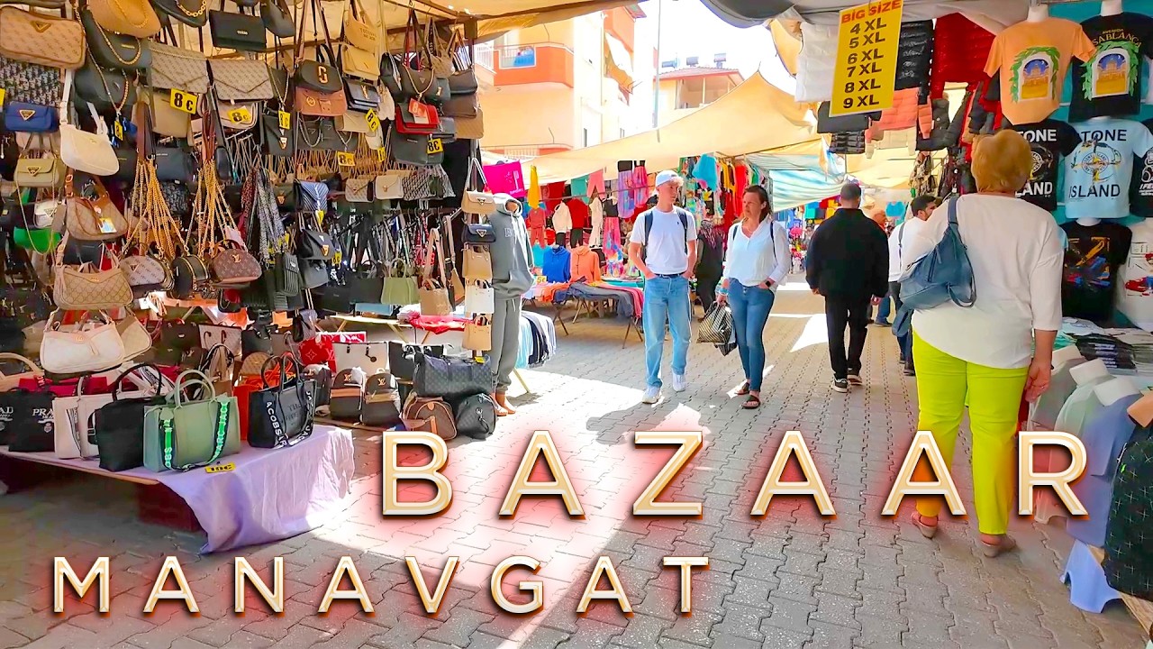 🇹🇷 Manavgat Replica BAZAAR on Monday 📍 TURKIYE Antalya walking tour 2025