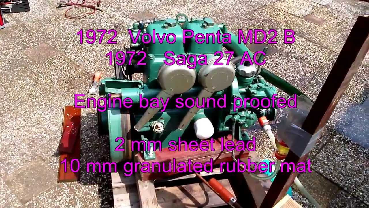 Saga 27 AC 1972  sound proofing 2 cyl Volvo MD2B