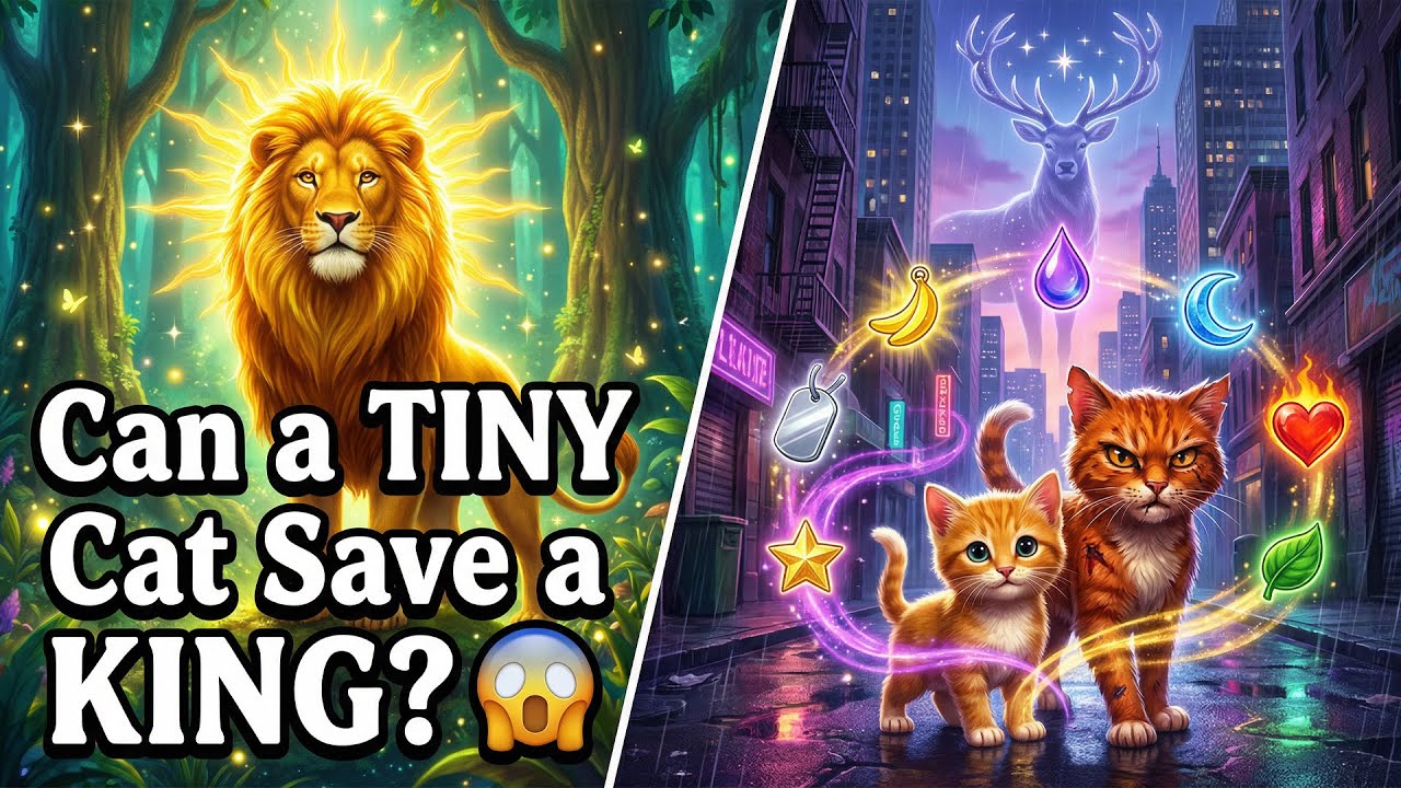 Mighty Lion King to Tiny Kitten... Can a Tiny Cat Save a King?