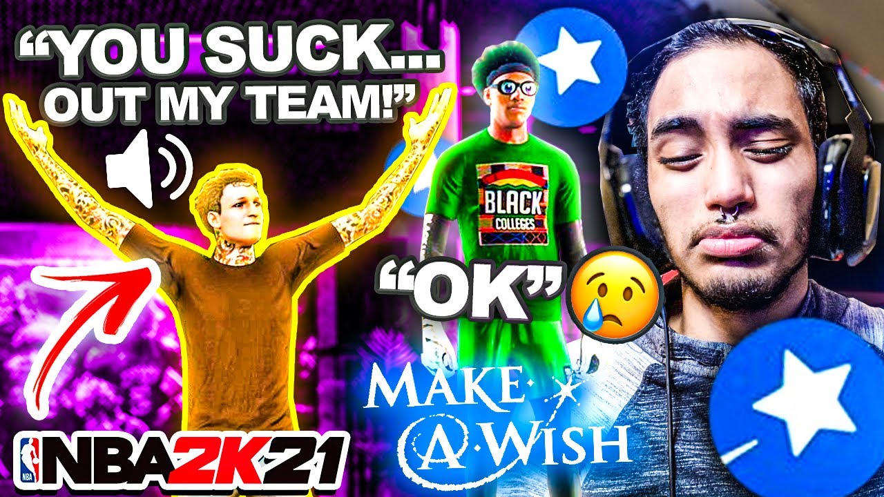 makeawish kid gets mistreated & ditched by his teammates because he wasn’t good enough... (NBA 2K21)