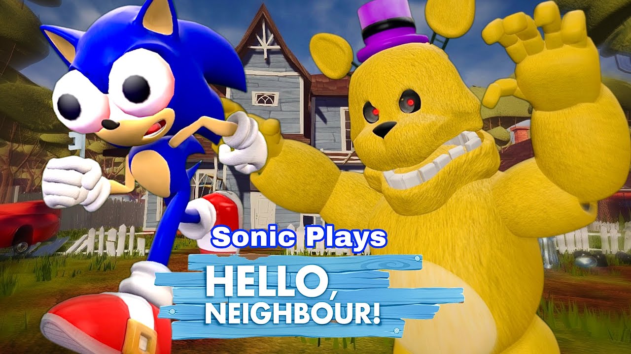 Sonicn играет: ПРИВЕТ, СОСЕД - МОД Fredbear!!!!
