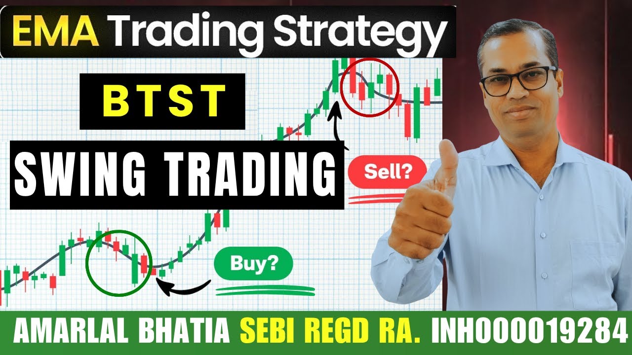 BTST and Swing Trading Strategy with 50 EMA | Best Intraday & Swing Strategy in Hindi by Amar Bhatia