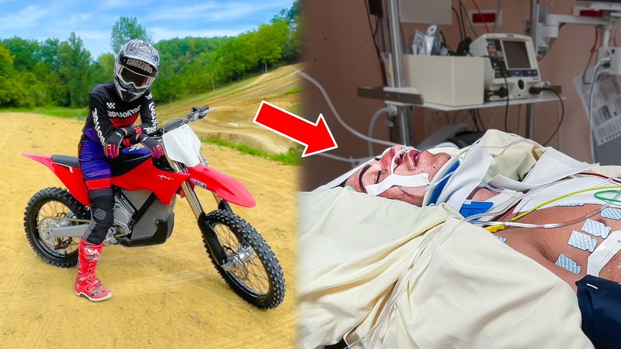 LE MOTOCROSS A FAILLI ME TɄER (énorme crash)